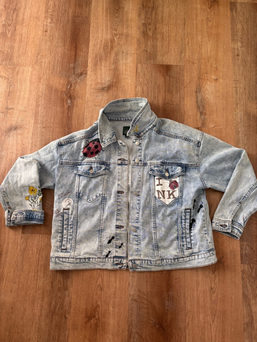 Handmade noah Kahan oversized jean jacket